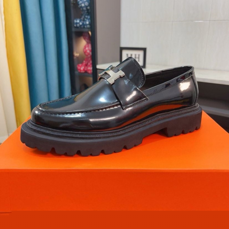 H**mes leather shoes